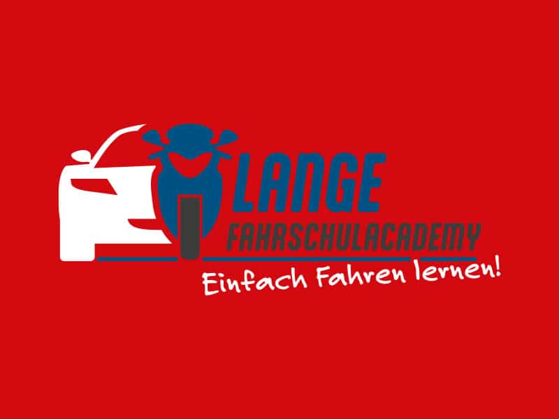 Logo der Fahrschule Lange FahrschulAcademy mit Slogan Einfach Fahren lernen!