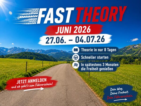 🚗 FASTTHEORY startet am 27.06.2026! 🚦 Jetzt anmelden – und dann heißt es: ab geht’s…