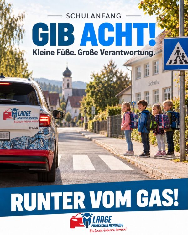 🎒 Schulanfang – gib Acht im Straßenverkehr! 🚸 Für viele Kinder beginnt ein neuer Lebensabschnitt…